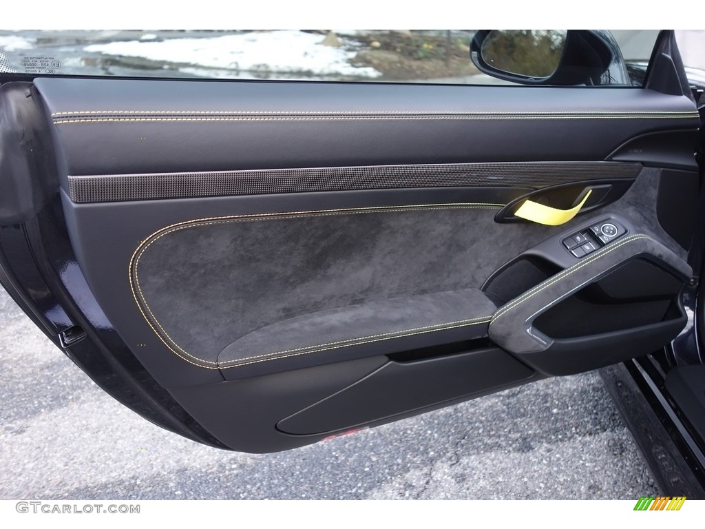 2016 Porsche Cayman GT4 Black Door Panel Photo #126393249