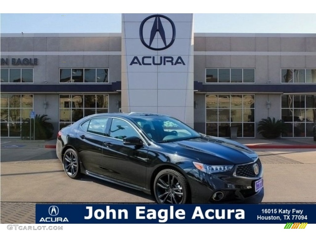 2018 Crystal Black Pearl Acura Tlx V6 Sh Awd A Spec Sedan