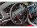 Red 2018 Acura TLX V6 SH-AWD A-Spec Sedan Steering Wheel