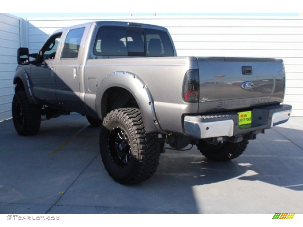 2011 F250 Super Duty Lariat Crew Cab 4x4 - Sterling Grey Metallic / Black Two Tone Leather photo #10