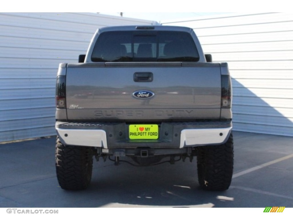 2011 F250 Super Duty Lariat Crew Cab 4x4 - Sterling Grey Metallic / Black Two Tone Leather photo #11