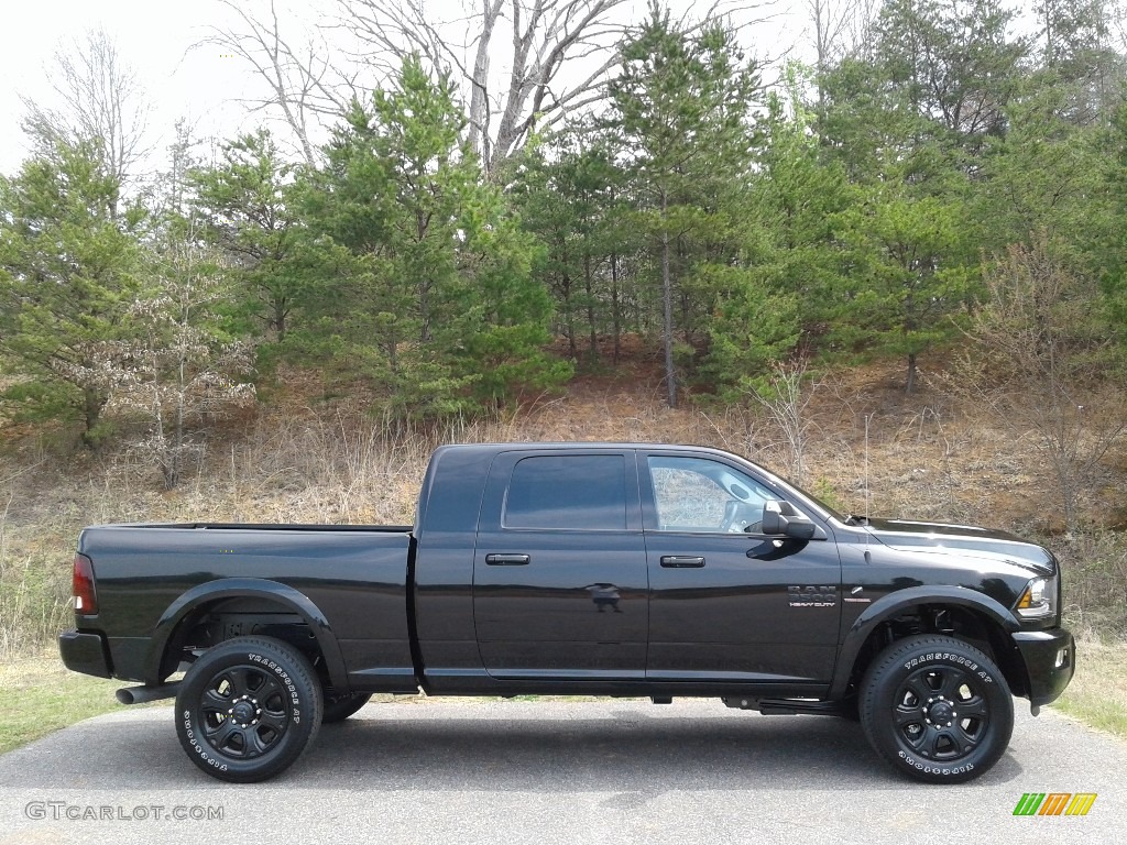 Brilliant Black Crystal Pearl 2018 Ram 3500 Laramie Mega Cab 4x4 Exterior Photo #126403830