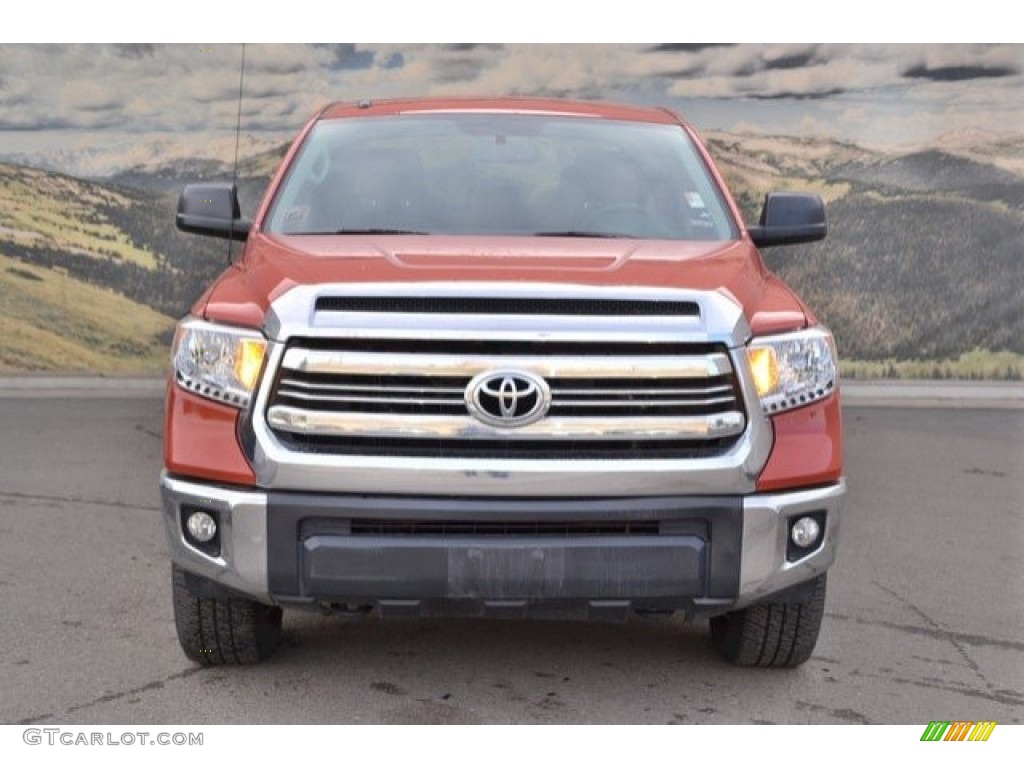 2016 Tundra SR5 CrewMax 4x4 - Inferno Orange / Black photo #2