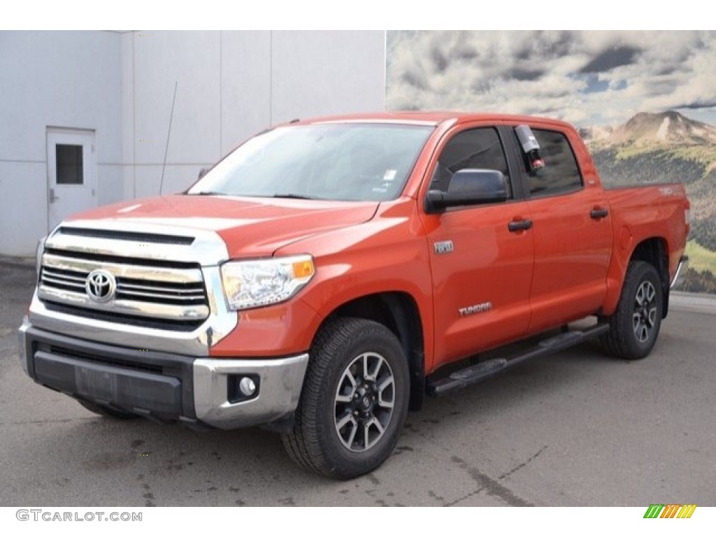 2016 Tundra SR5 CrewMax 4x4 - Inferno Orange / Black photo #3