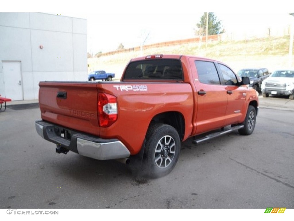 2016 Tundra SR5 CrewMax 4x4 - Inferno Orange / Black photo #7