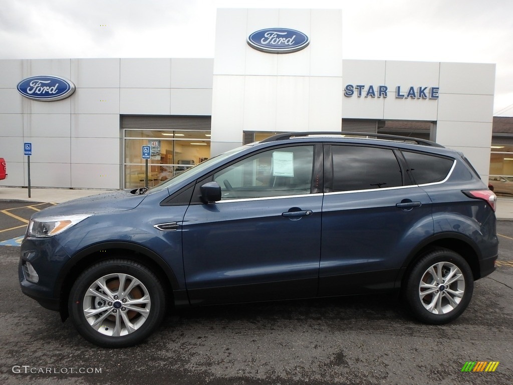 2018 Escape SE 4WD - Blue Metallic / Charcoal Black photo #1