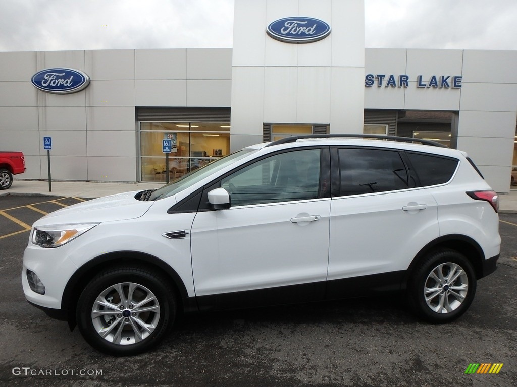 2018 Escape SE 4WD - Oxford White / Charcoal Black photo #1