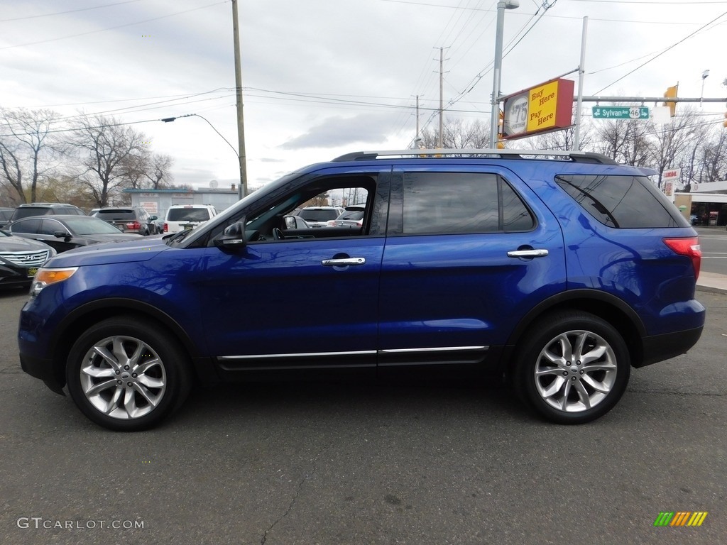 2015 Explorer XLT 4WD - Deep Impact Blue / Charcoal Black photo #3