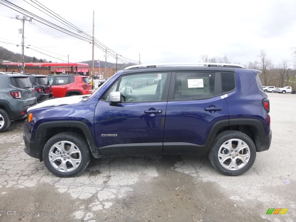 2018 Renegade Limited 4x4 - Jetset Blue / Black/Ski Grey photo #2