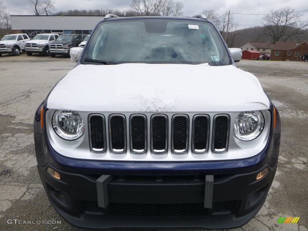 2018 Renegade Limited 4x4 - Jetset Blue / Black/Ski Grey photo #8