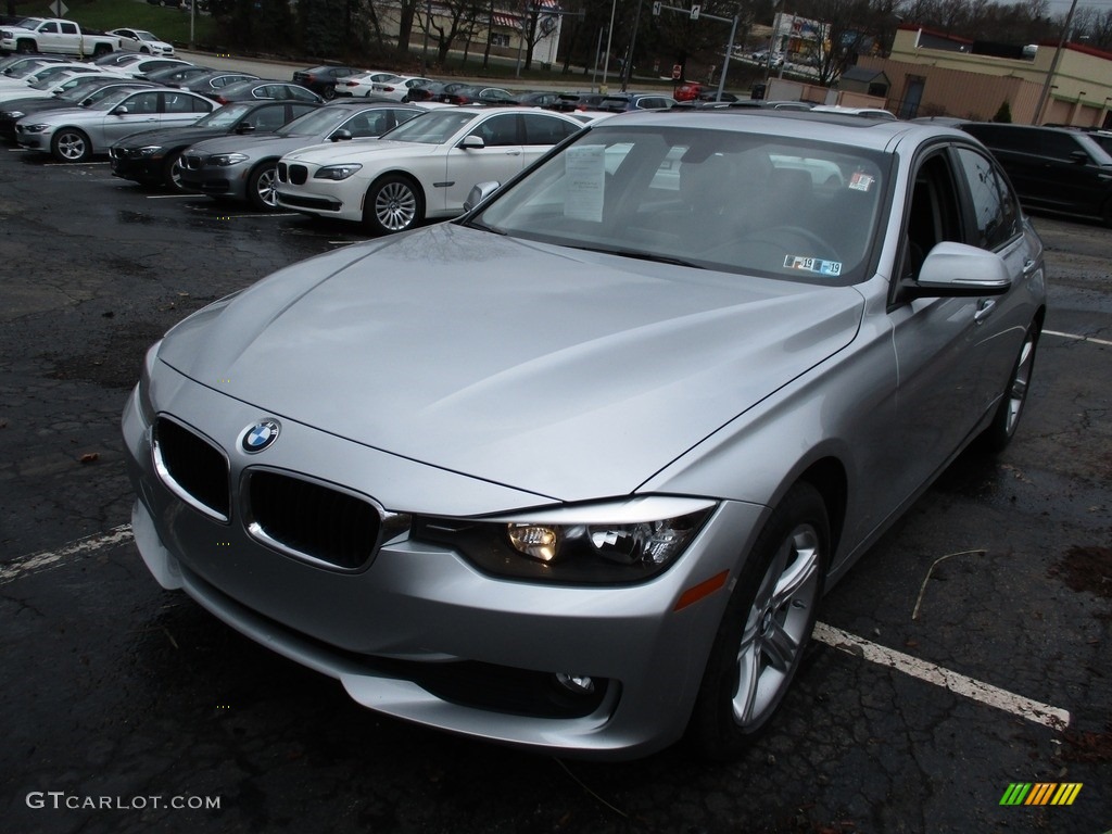 2014 3 Series 320i xDrive Sedan - Glacier Silver Metallic / Black photo #7