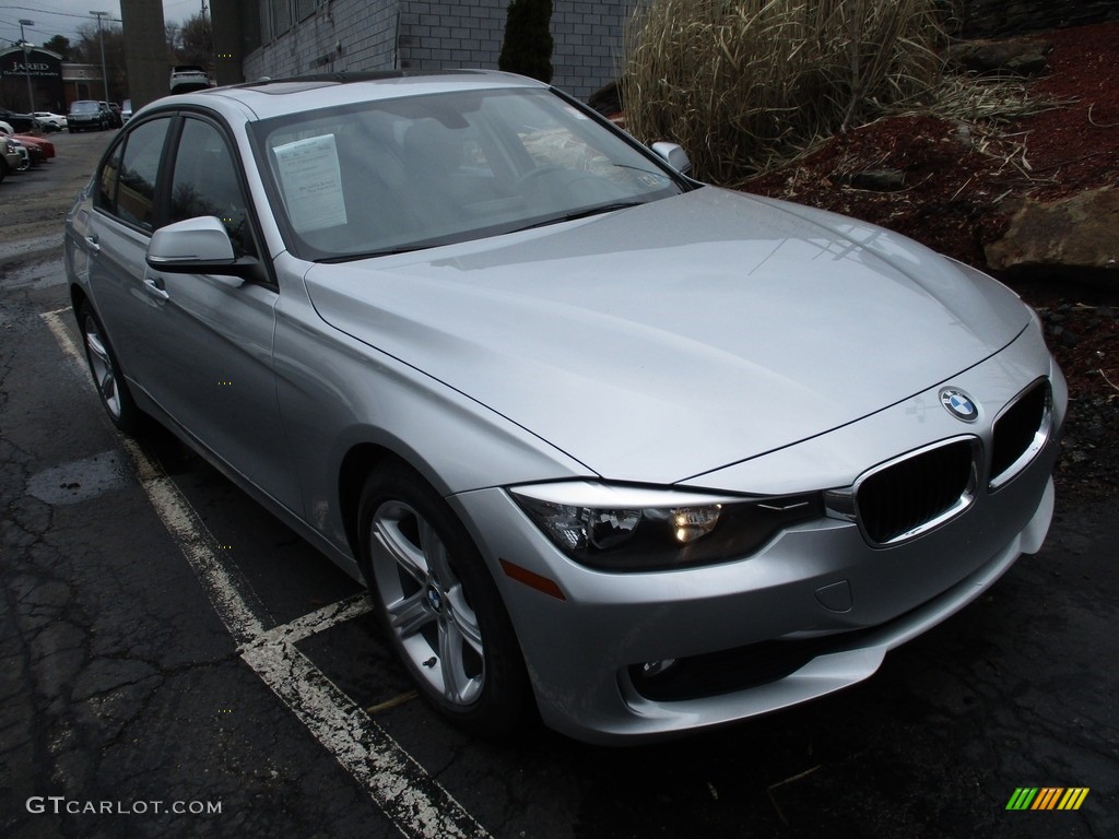 2014 3 Series 320i xDrive Sedan - Glacier Silver Metallic / Black photo #9