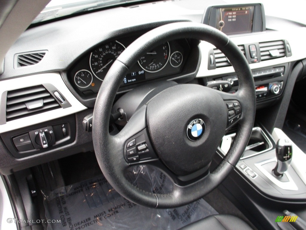 2014 3 Series 320i xDrive Sedan - Glacier Silver Metallic / Black photo #15