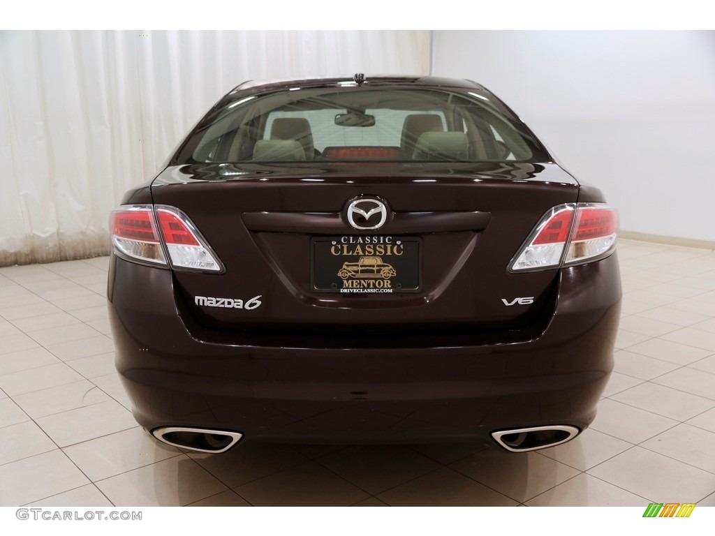 2009 MAZDA6 s Grand Touring - Black Cherry Metallic / Beige photo #19