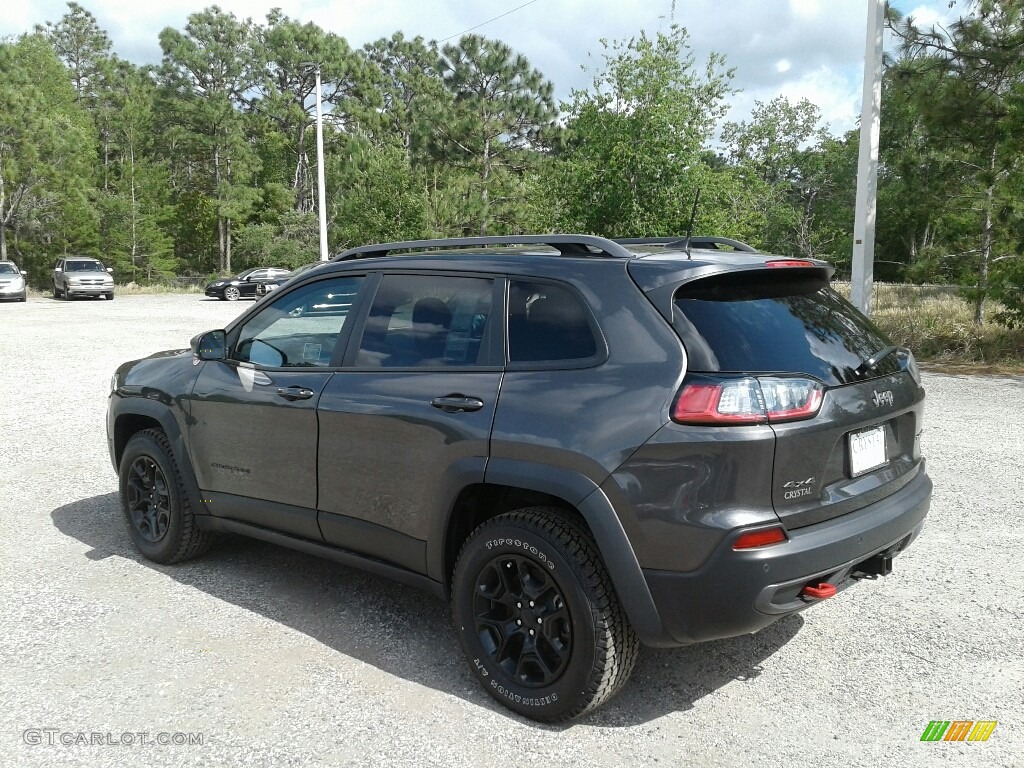 2019 Cherokee Trailhawk 4x4 - Granite Crystal Metallic / Black photo #3