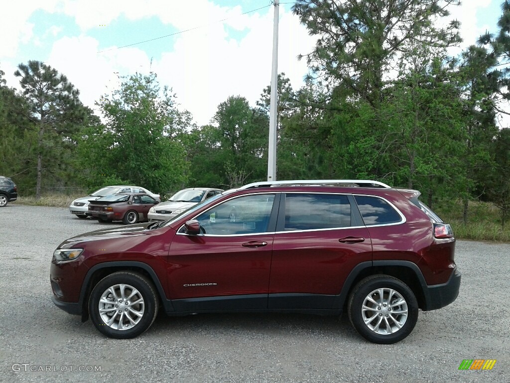 Velvet Red Pearl 2019 Jeep Cherokee Latitude Exterior Photo #126414775