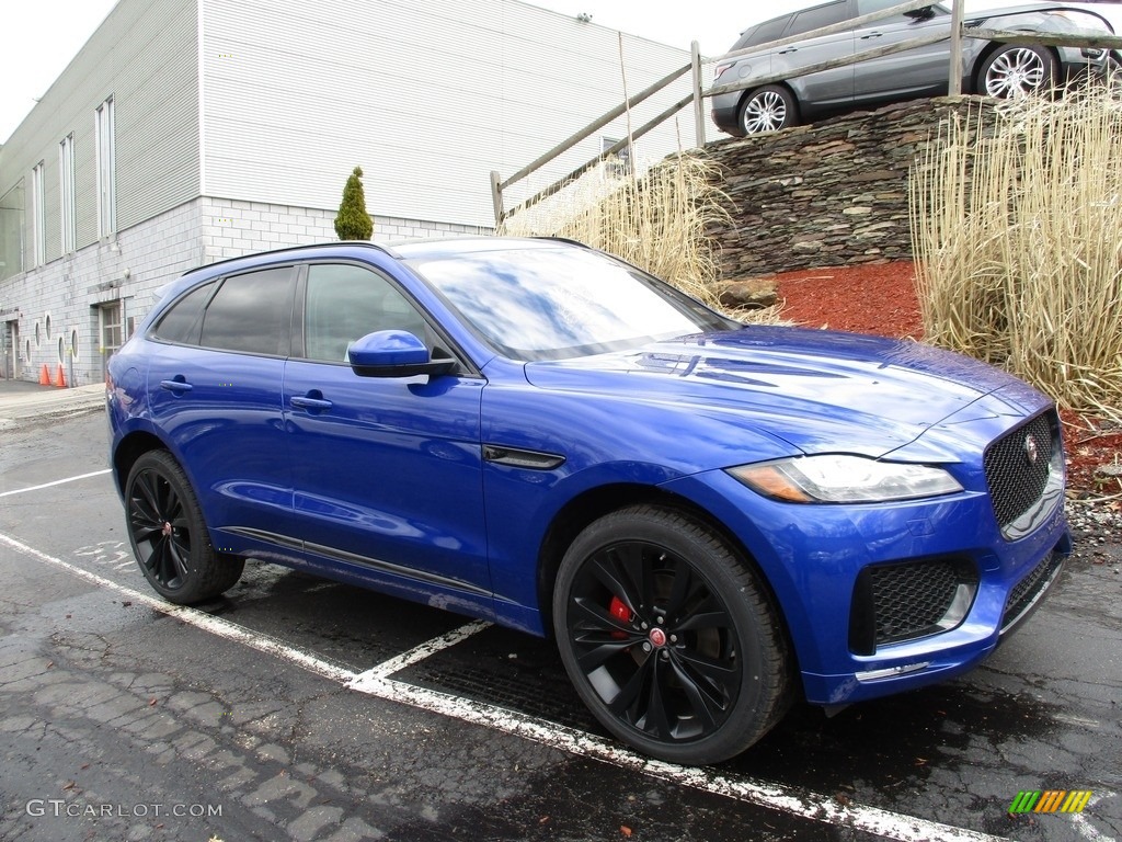 Caesium Blue Metallic 2018 Jaguar F-PACE S AWD Exterior Photo #126415915