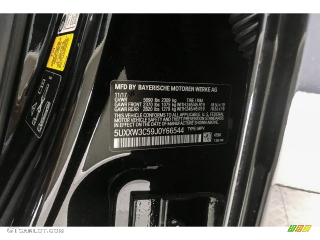 2018 BMW X4 xDrive28i Color Code Photos