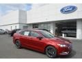 2018 Ruby Red Ford Fusion SE  photo #1