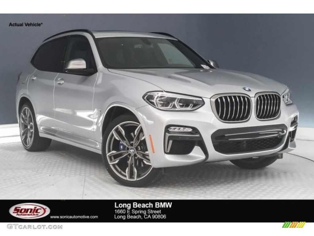 2018 X3 M40i - Glacier Silver Metallic / Black photo #1