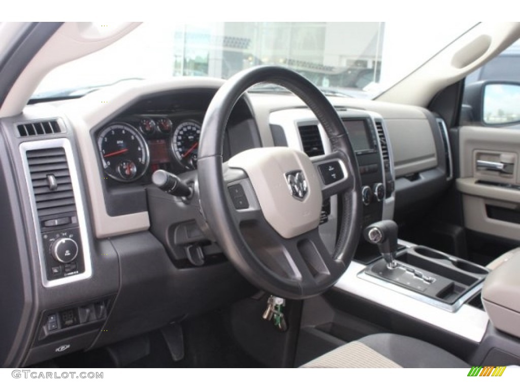 2011 Ram 1500 SLT Outdoorsman Crew Cab 4x4 - Bright Silver Metallic / Dark Slate Gray/Medium Graystone photo #13