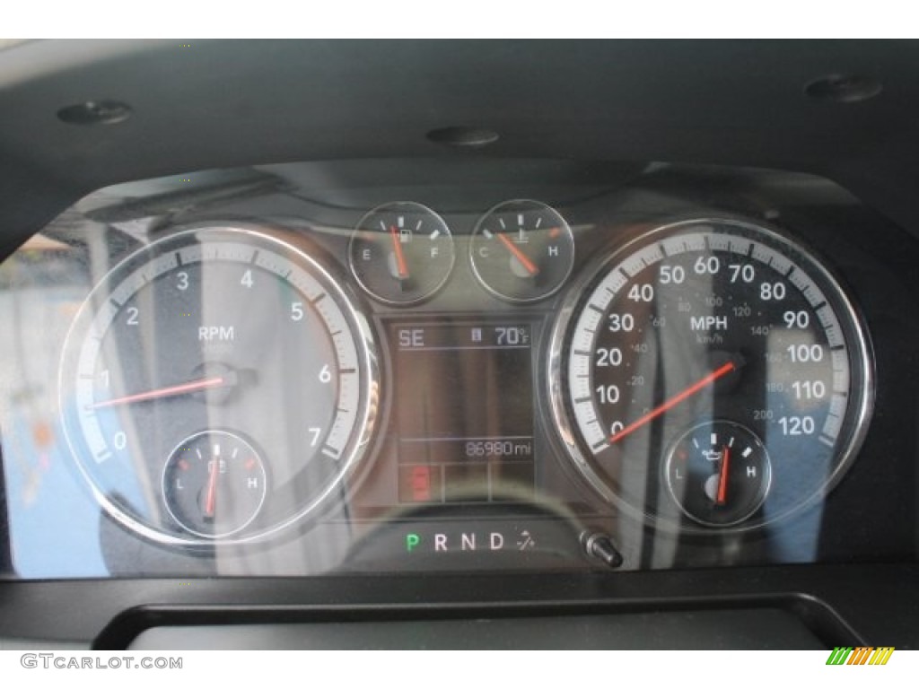 2011 Ram 1500 SLT Outdoorsman Crew Cab 4x4 - Bright Silver Metallic / Dark Slate Gray/Medium Graystone photo #19