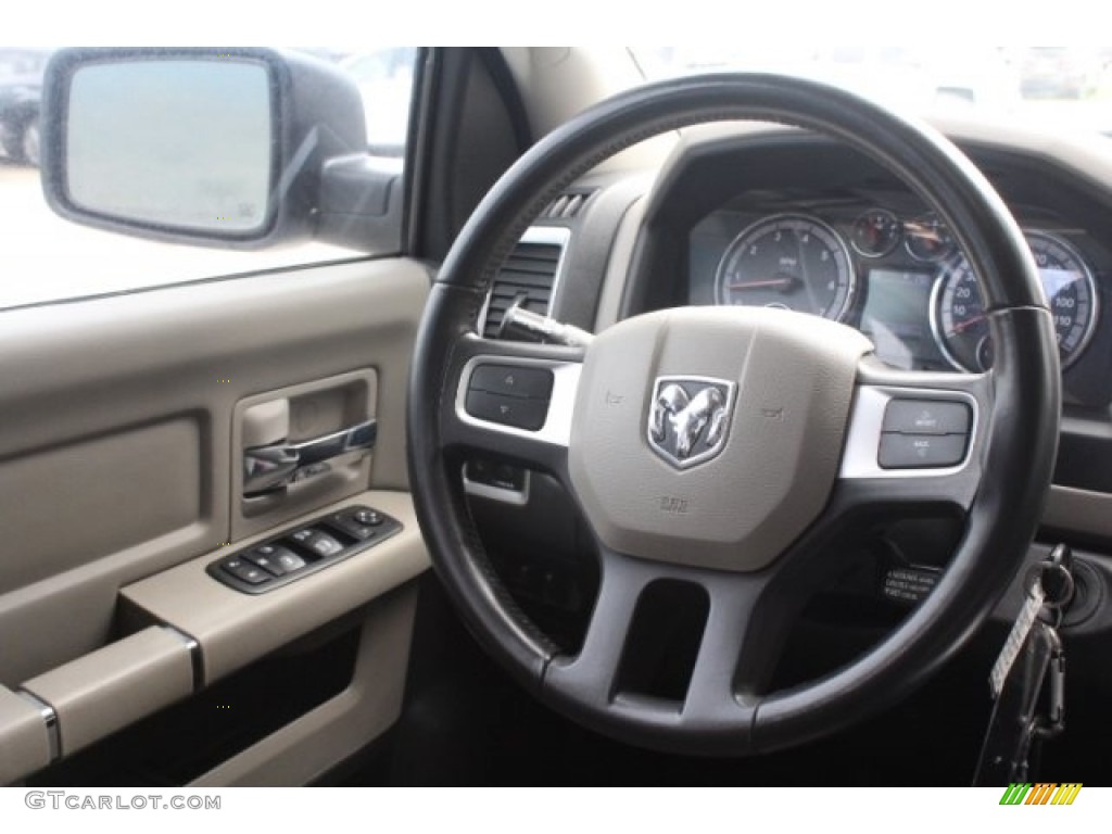 2011 Ram 1500 SLT Outdoorsman Crew Cab 4x4 - Bright Silver Metallic / Dark Slate Gray/Medium Graystone photo #24