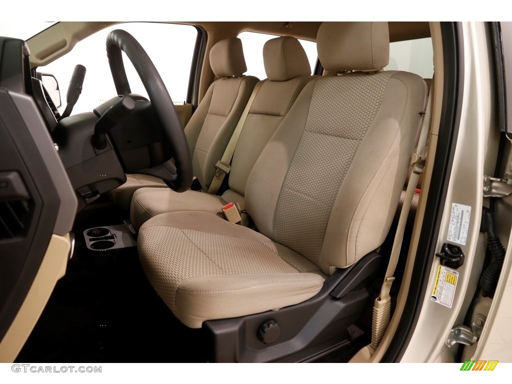 2017 F150 XLT SuperCrew 4x4 - White Gold / Light Camel photo #5