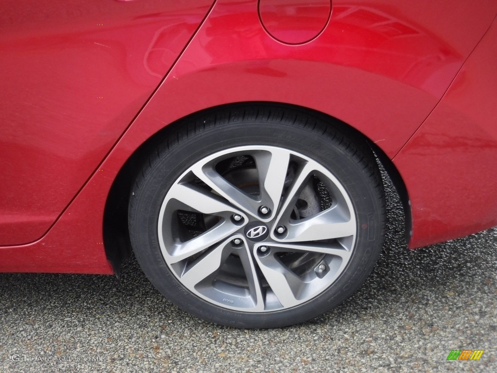 2015 Elantra Limited Sedan - Geranium Red / Black photo #6