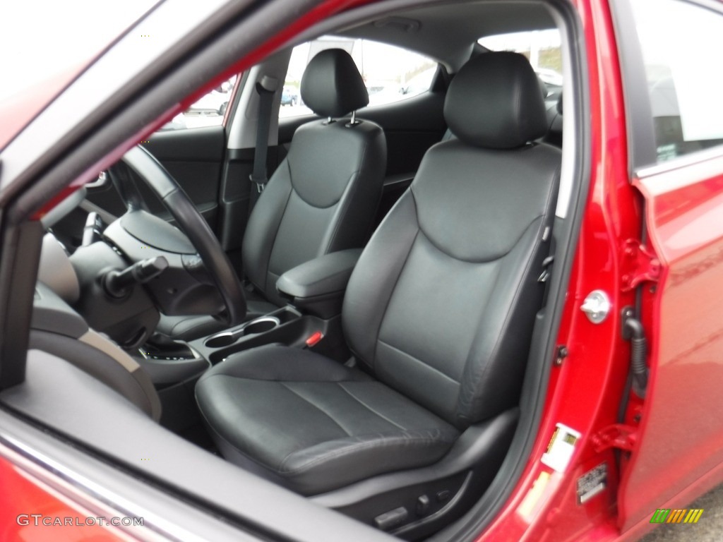 2015 Elantra Limited Sedan - Geranium Red / Black photo #12