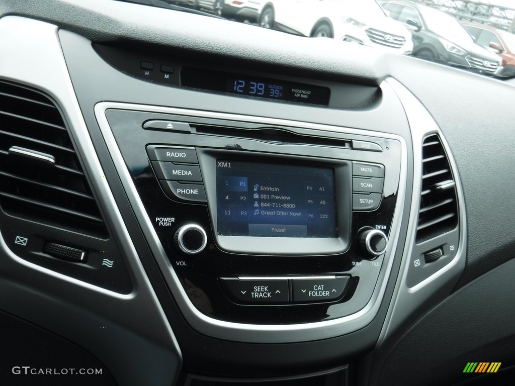 2015 Elantra Limited Sedan - Geranium Red / Black photo #17