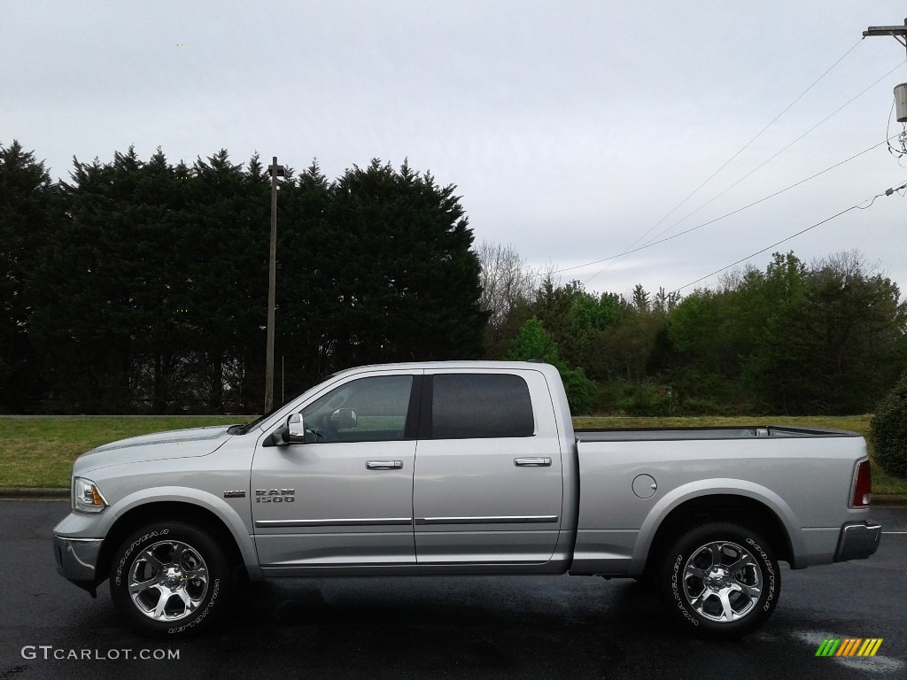 2018 1500 Laramie Crew Cab 4x4 - Bright Silver Metallic / Black photo #1