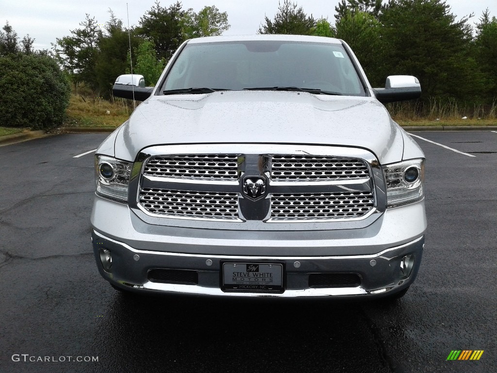 2018 1500 Laramie Crew Cab 4x4 - Bright Silver Metallic / Black photo #3