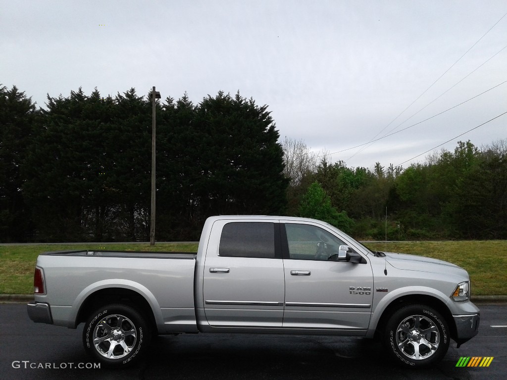 2018 1500 Laramie Crew Cab 4x4 - Bright Silver Metallic / Black photo #5