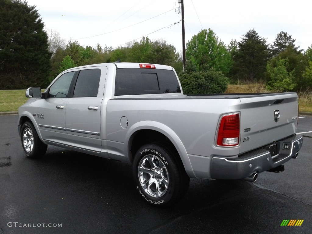 2018 1500 Laramie Crew Cab 4x4 - Bright Silver Metallic / Black photo #8