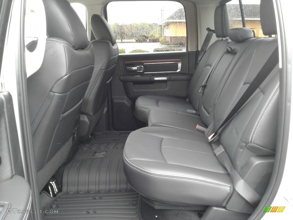 Black Interior 2018 Ram 1500 Laramie Crew Cab 4x4 Photo #126428311