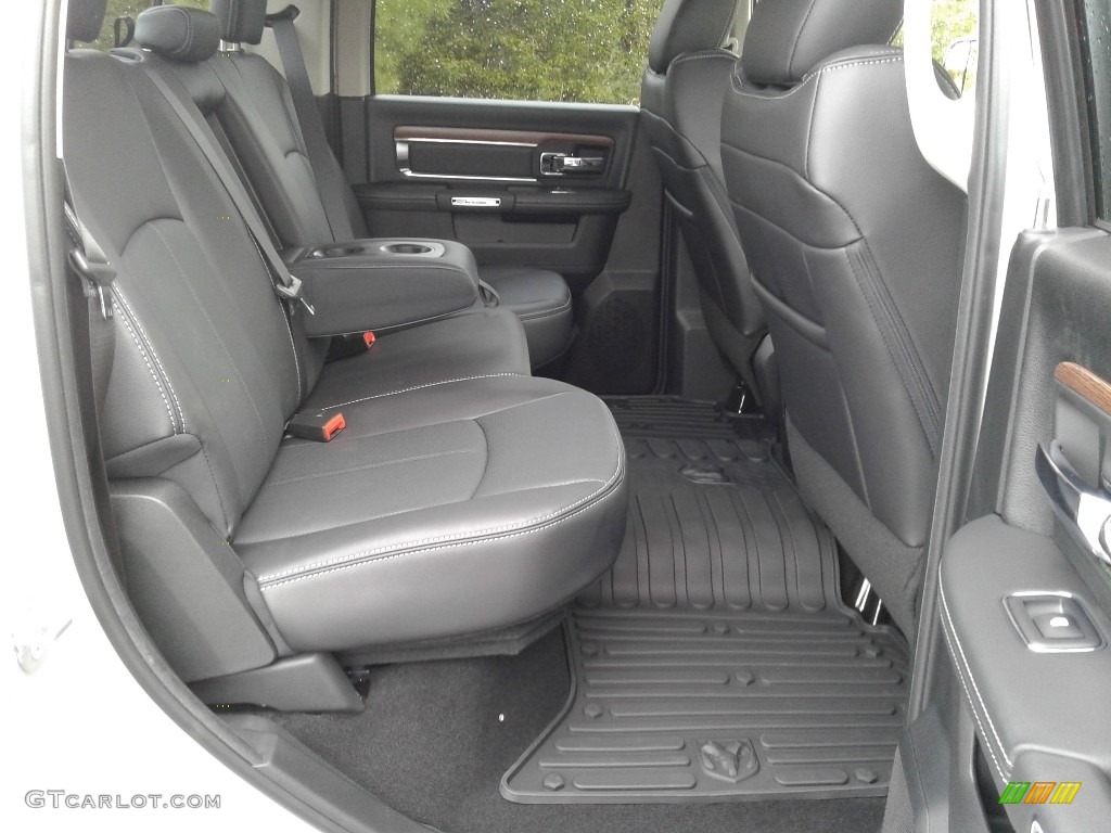 Black Interior 2018 Ram 1500 Laramie Crew Cab 4x4 Photo #126428422