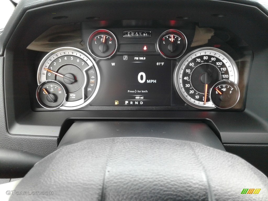 2018 Ram 1500 Laramie Crew Cab 4x4 Gauges Photo #126428543