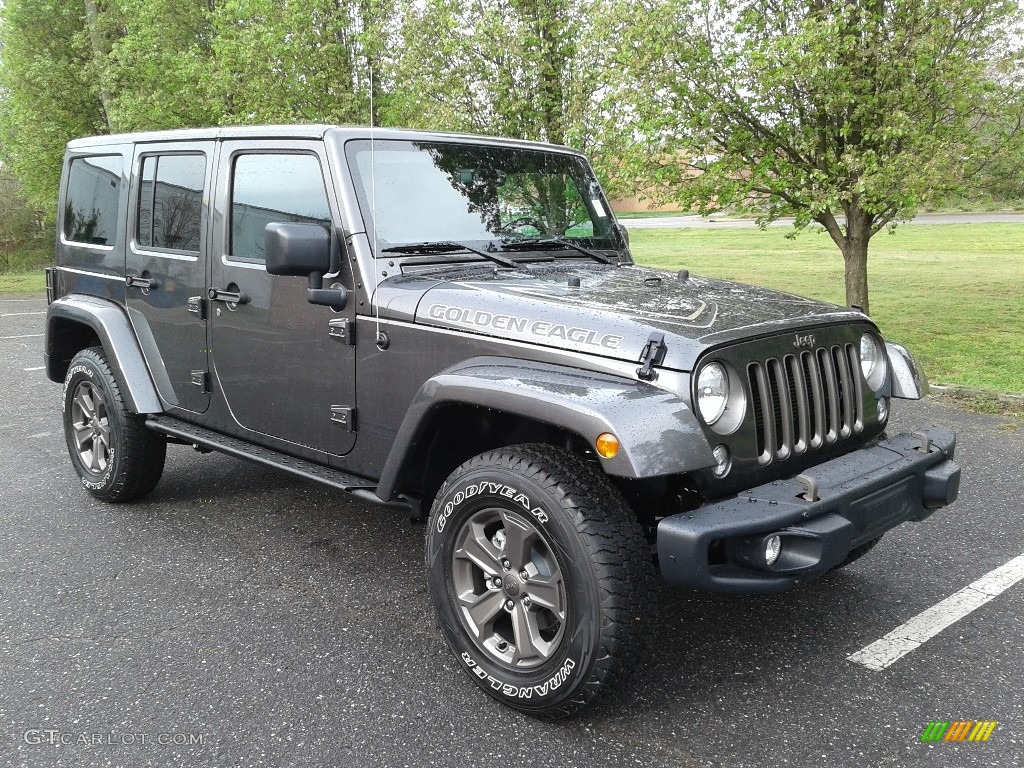 Granite Crystal Metallic 2018 Jeep Wrangler Unlimited Golden Eagle 4x4 Exterior Photo #126429094