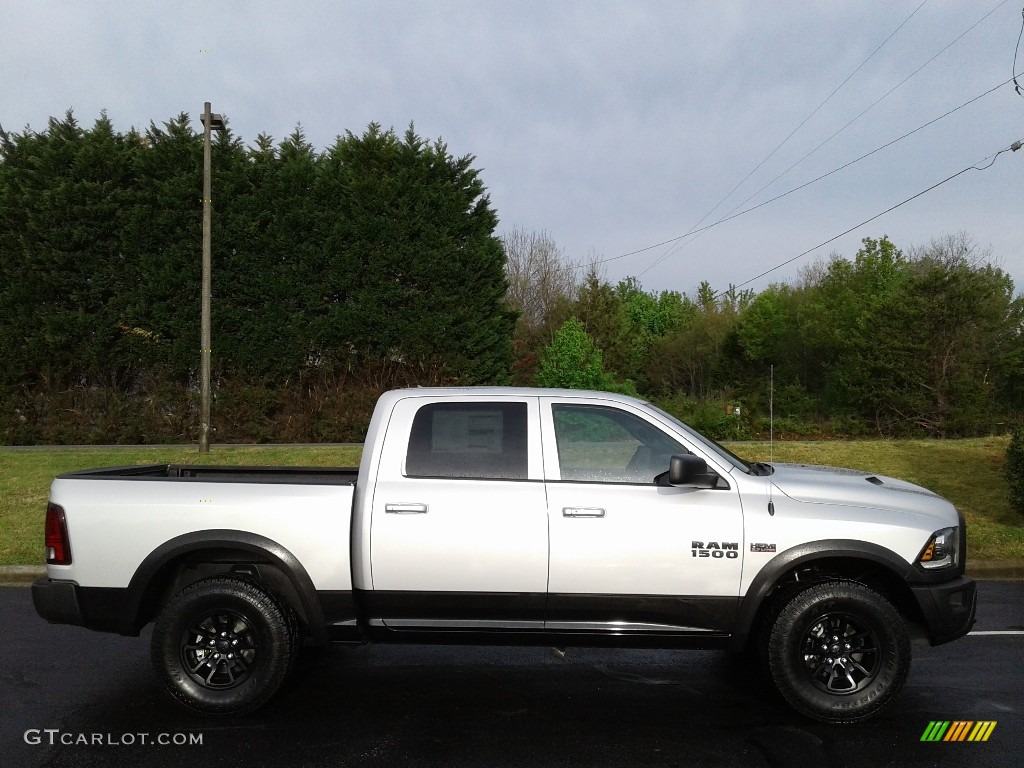 2018 1500 Rebel Crew Cab 4x4 - Bright Silver Metallic / Black photo #5