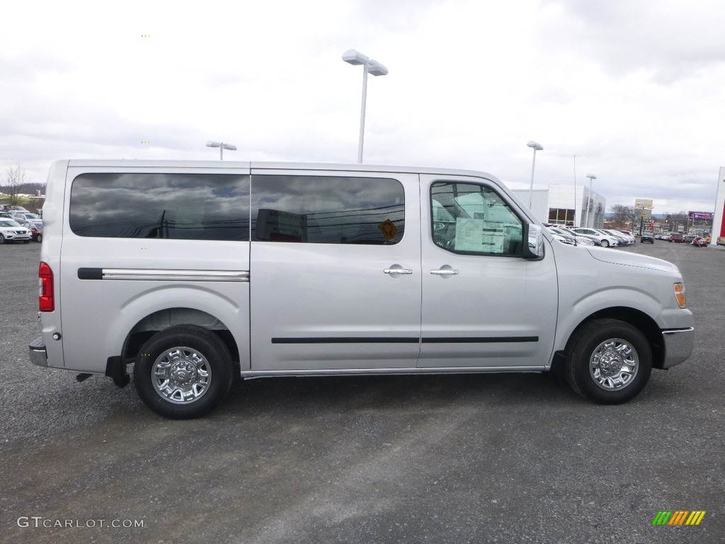 Brilliant Silver 2018 Nissan NV SL Passenger Exterior Photo #126430162