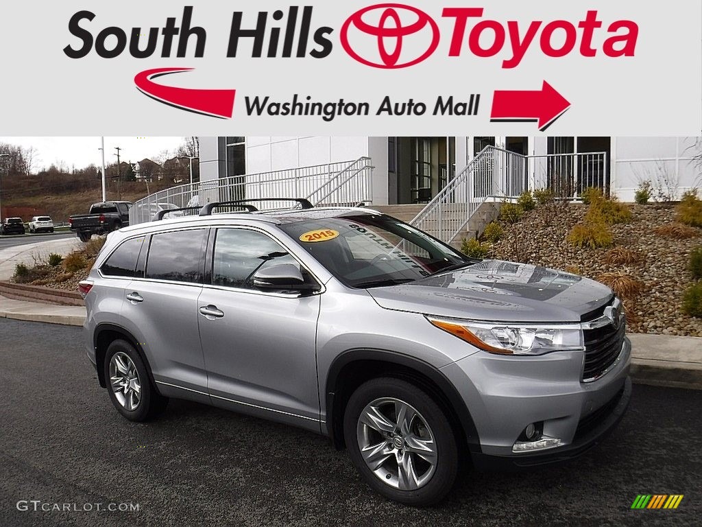 2015 Highlander Limited AWD - Silver Sky Metallic / Black photo #1