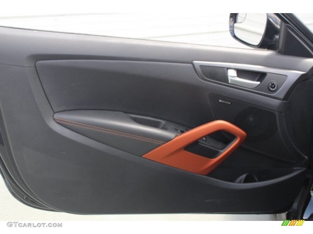 2017 Hyundai Veloster Turbo Vitamin C Door Panel Photo #126431854