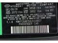 MZH: Ultra Black 2017 Hyundai Veloster Turbo Color Code