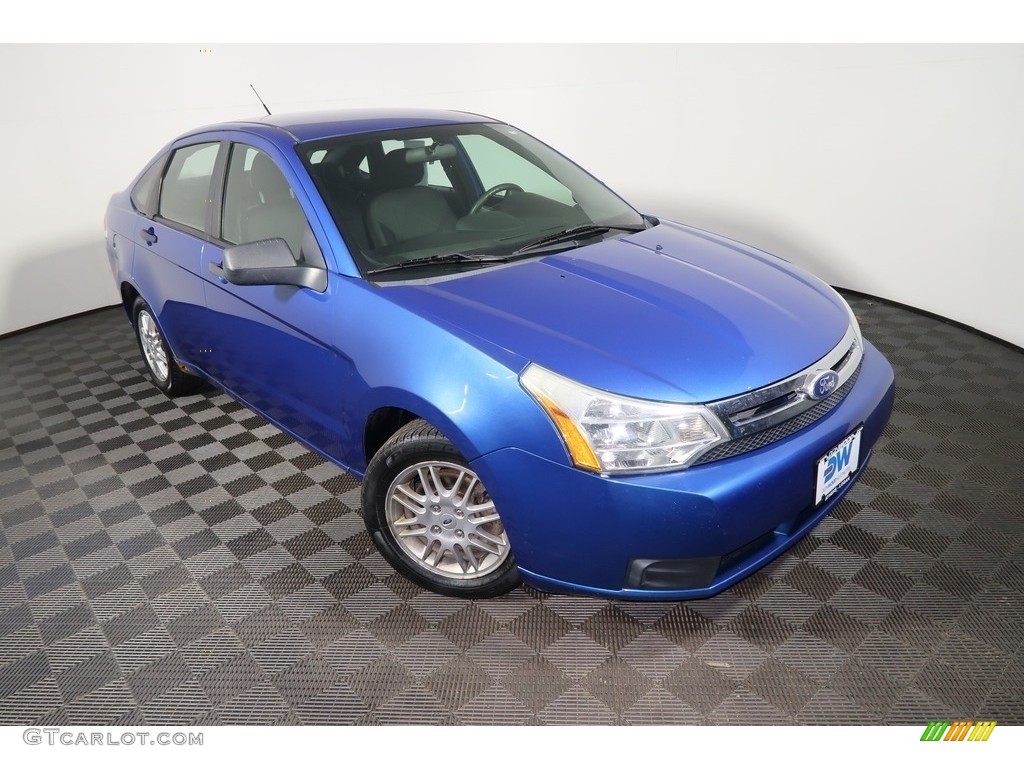 2010 Focus SE Sedan - Blue Flame Metallic / Charcoal Black photo #3