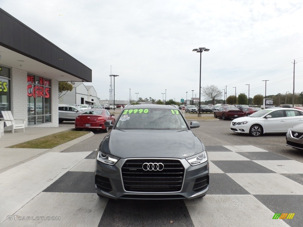 2017 Q3 2.0 TFSI Premium Plus quattro - Monsoon Gray Metallic / Black photo #2