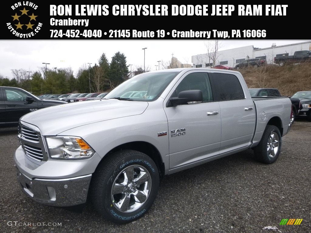 2018 1500 Big Horn Crew Cab 4x4 - Bright Silver Metallic / Black/Diesel Gray photo #1
