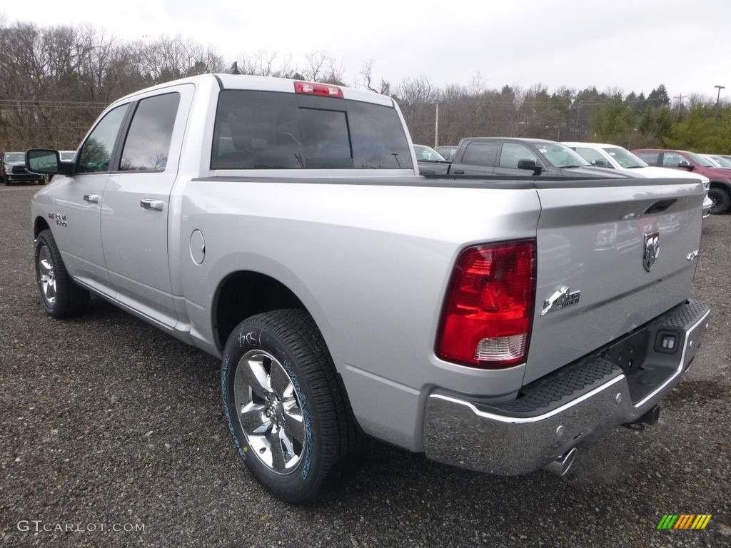 2018 1500 Big Horn Crew Cab 4x4 - Bright Silver Metallic / Black/Diesel Gray photo #3