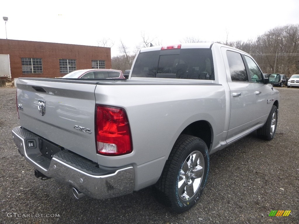 2018 1500 Big Horn Crew Cab 4x4 - Bright Silver Metallic / Black/Diesel Gray photo #5