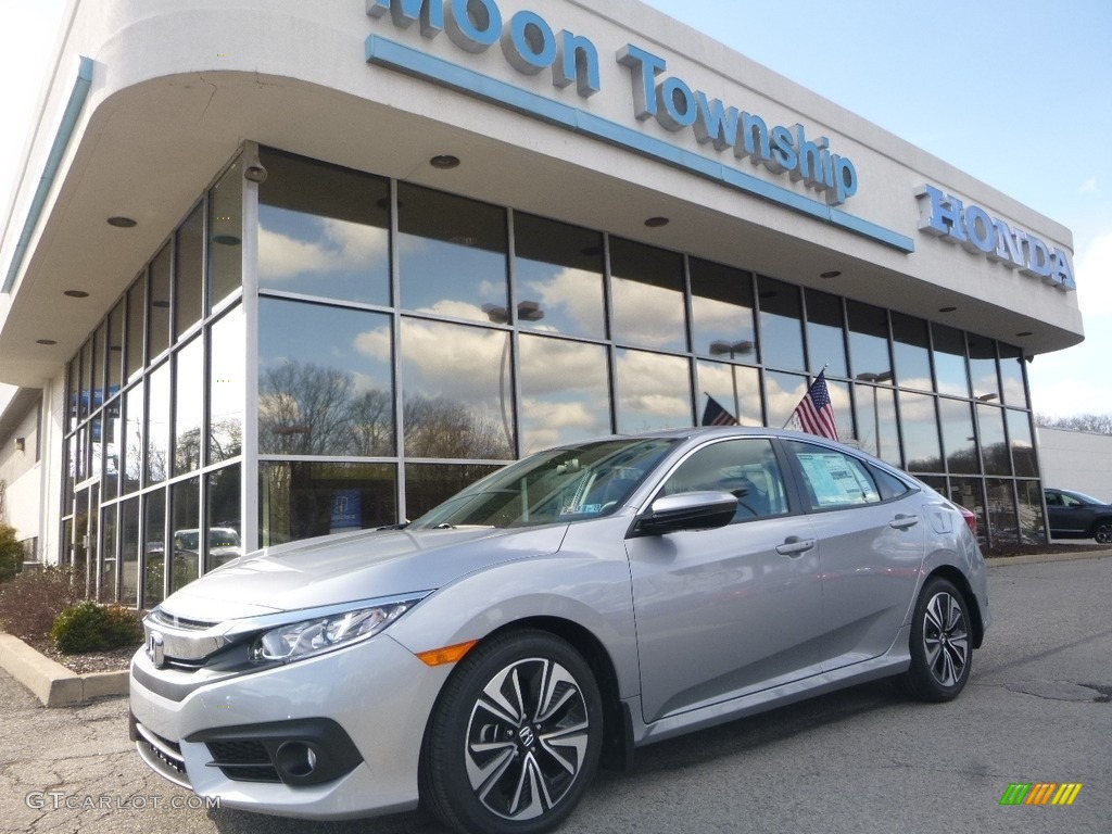 2018 Lunar Silver Metallic Honda Civic Ex T Sedan 126435121